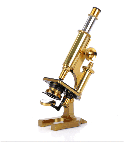 Microscopio Antiguo R&J Beck. Inglaterra, 1890