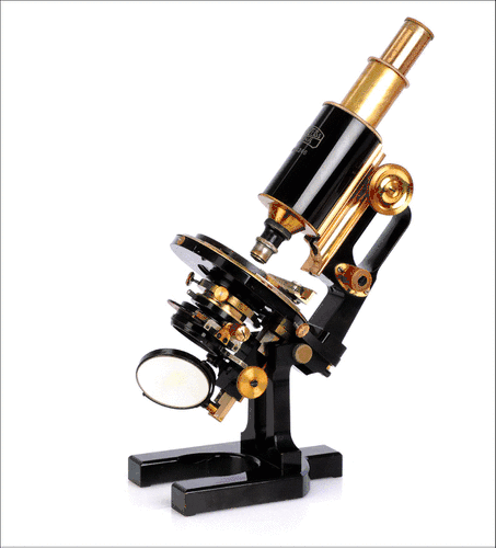 Microscopio Antiguo Carl Zeiss, “Asa de Jarra”. Alemania, Circa 1920-30