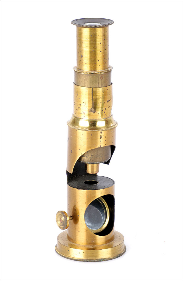Antiguo Microscopio de Tambor. Circa 1860