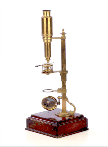 Antiguo Microscopio Tipo Cuff Richardson
