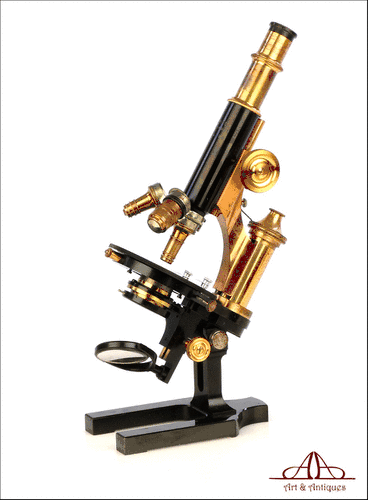Antiguo Microscopio Winkel. Ópticas Carl Zeiss. Alemania, Circa 1930