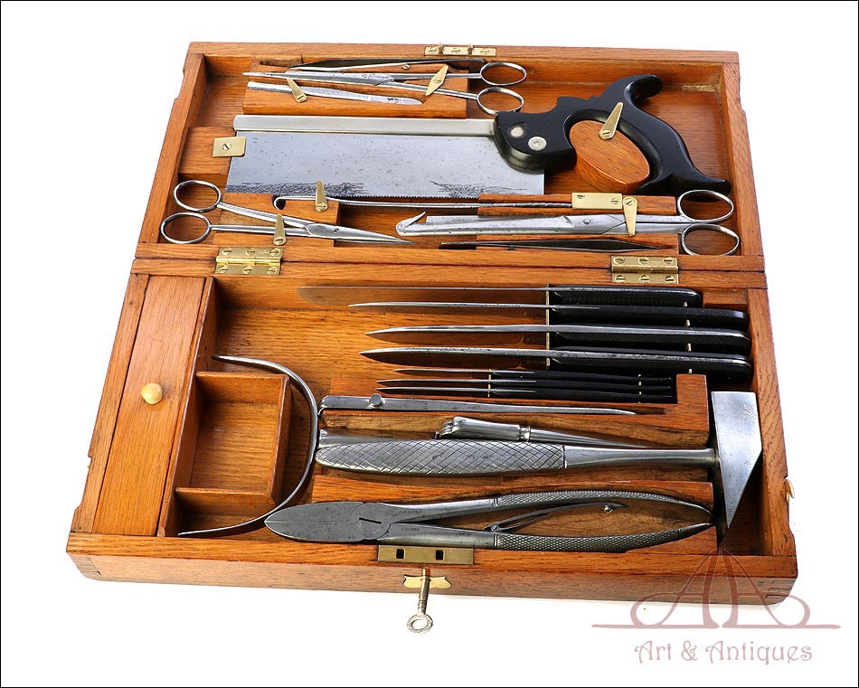 Antiguo Estuche Forense Ferguson. Inglaterra, Ca. 1900