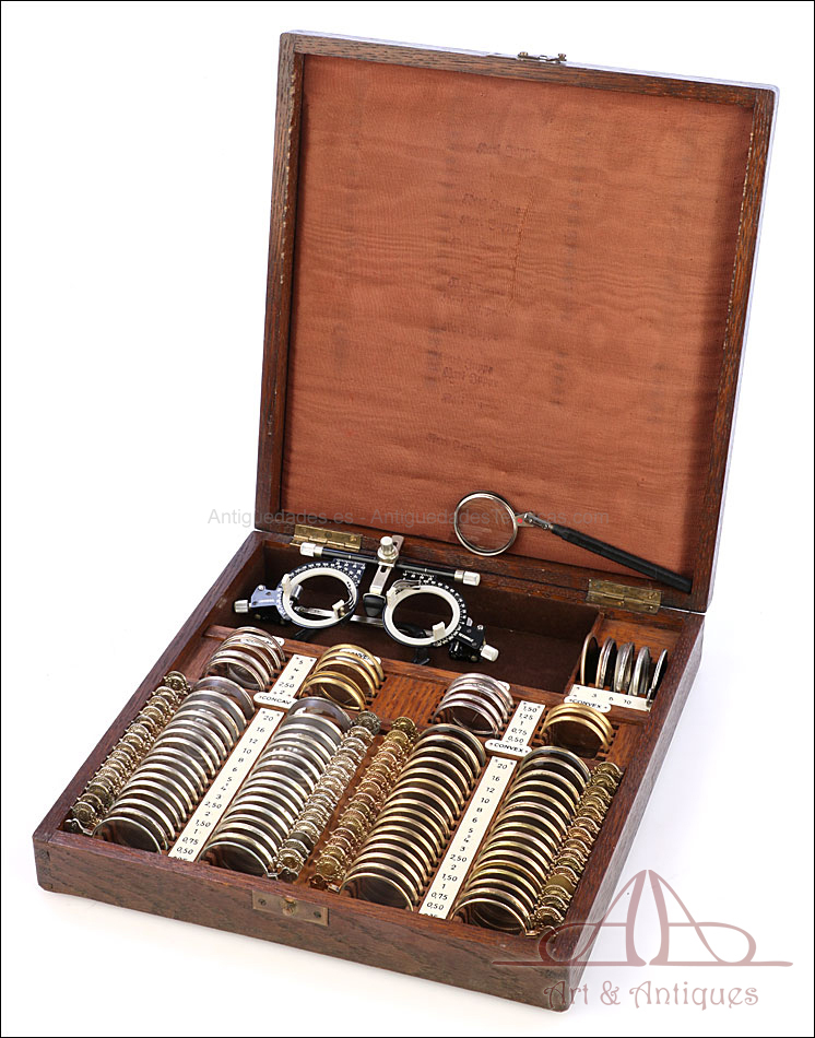 Estuche de Lentes Antiguo para Óptico. Pps. S. XX
