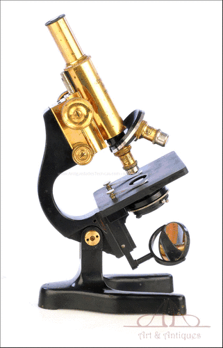 Antiguo Microscopio Leitz. Alemania, 1929