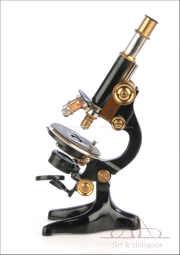 Antiguo Microscopio Kremp Wetzlar. Alemania, 1927