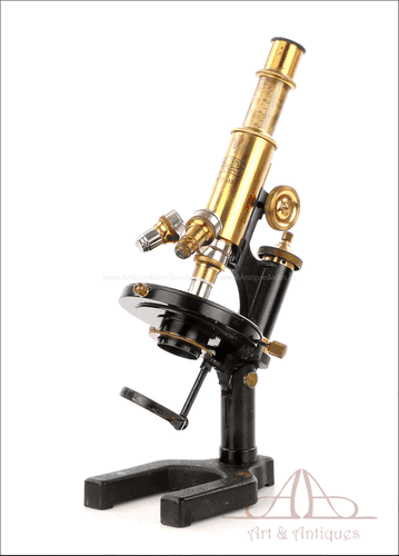 Microscopio Antiguo Carl Zeiss. Alemania, Circa 1930