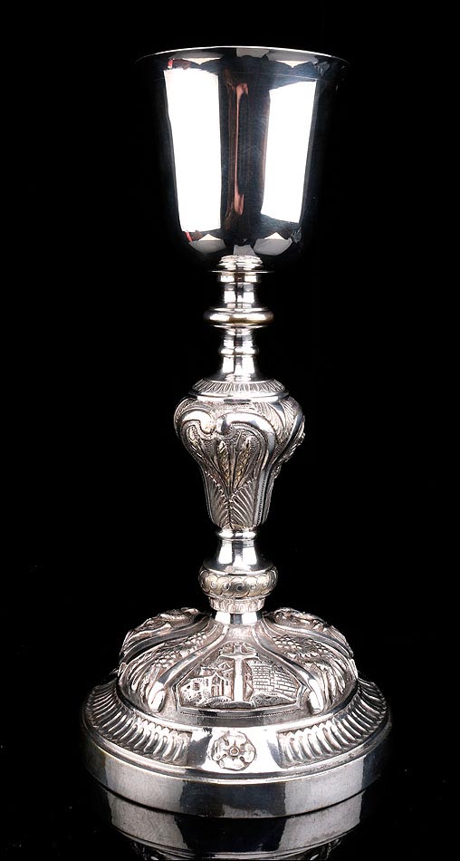 Cáliz de Plata y Metal, S. XIX