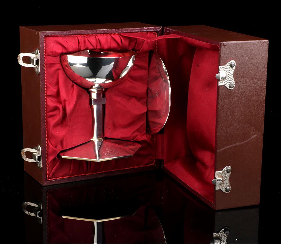 Cáliz Vintage de Plata Maciza.  España, Circa 1950