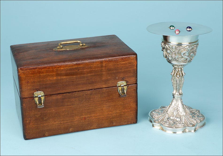 Cáliz en Plata Maciza 900. Circa 1960-70