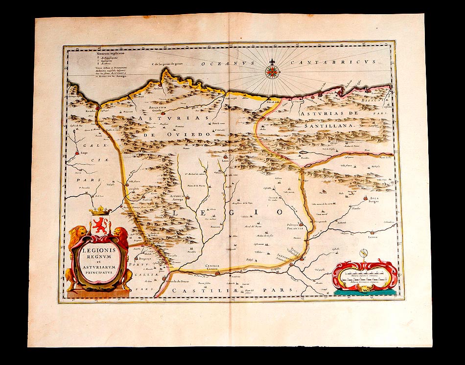 Antiguo Mapa de León y Asturias