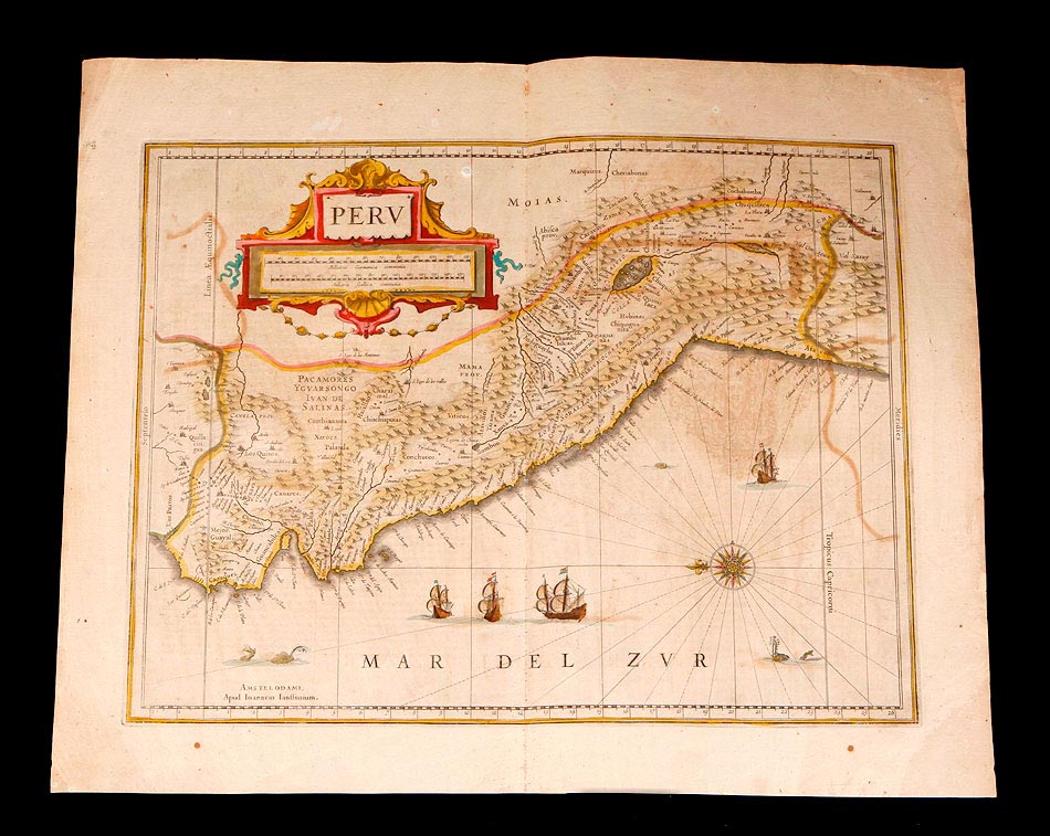 Mapa Antiguo del Perú, 1638