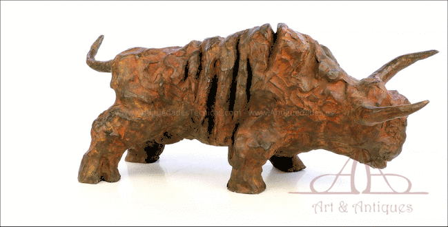 Bronce por Joan Ripollés. “Toro”. Firmado y Numerado IV/VIII