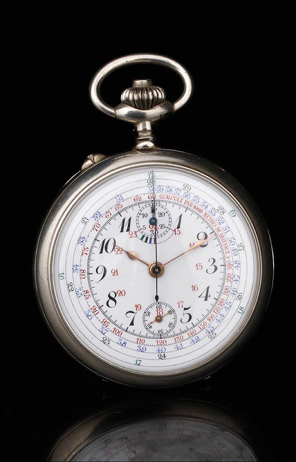 reloj de bolsillo con cronómetro