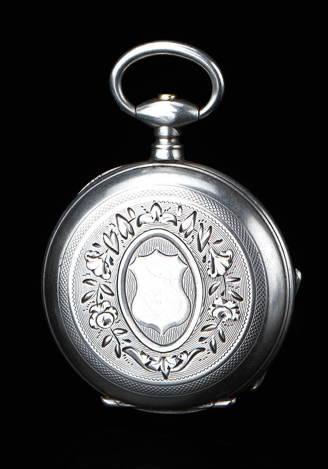 Reloj de Plata de Señora Francés, Bolsillo, Ca. 1870