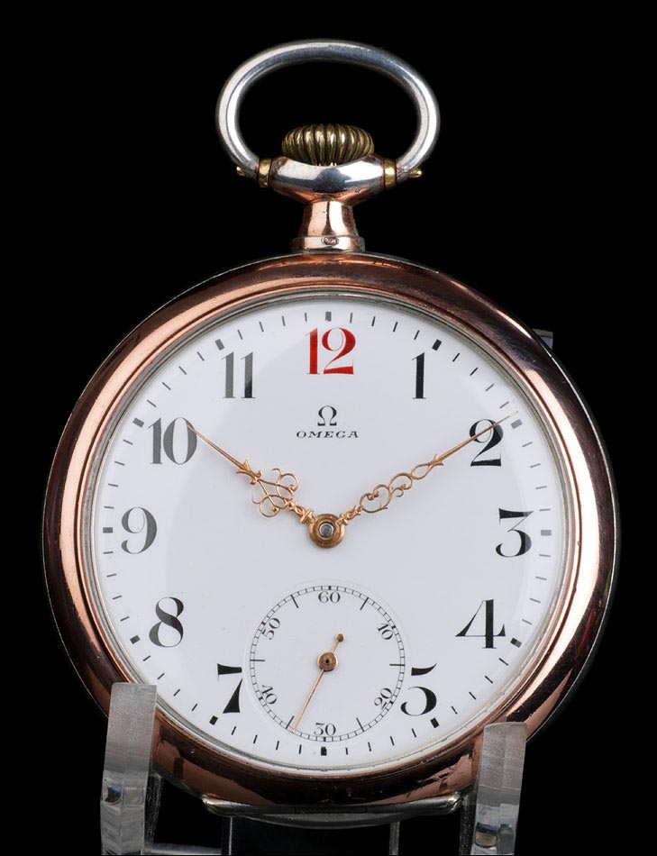 Reloj de Bolsillo Antiguo Marca Omega en Plata