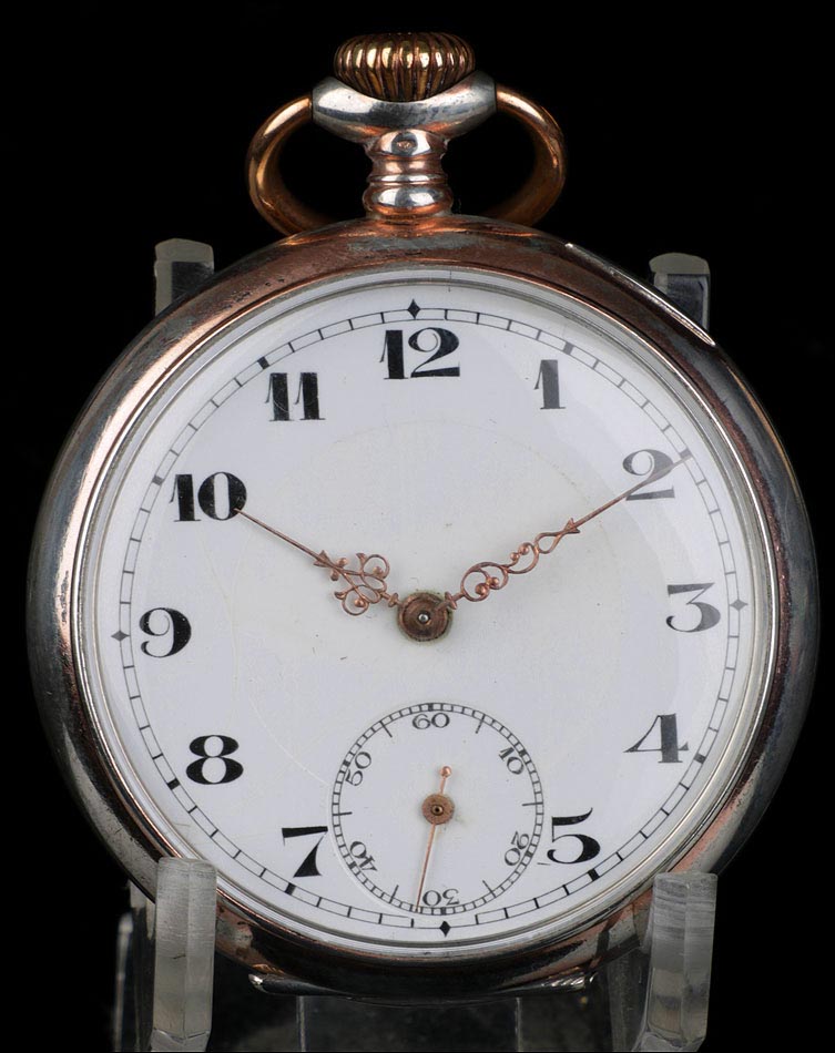 Antiguo Reloj de Bolsillo. Plata. Suiza, Circa 1900