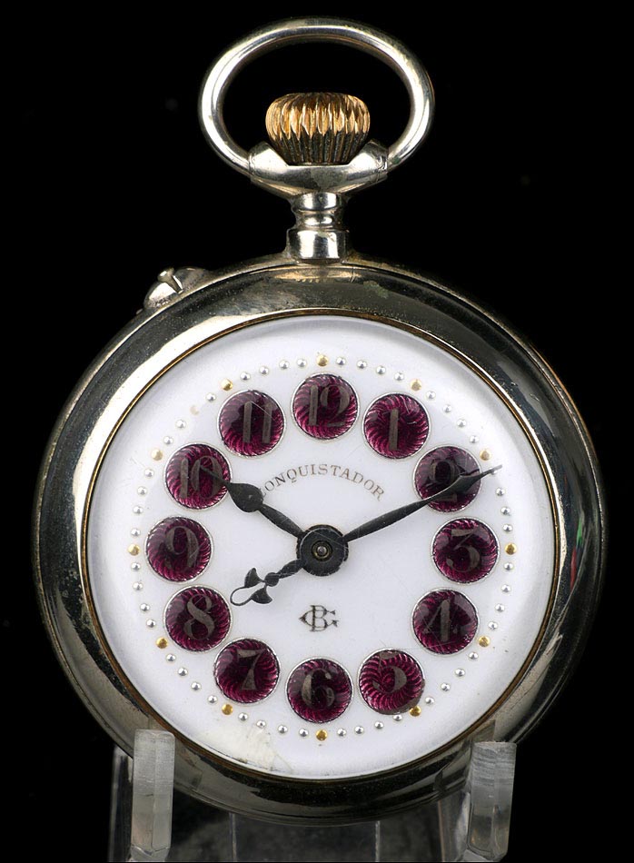 Antiguo Reloj de Bolsillo. Numeración esmaltada