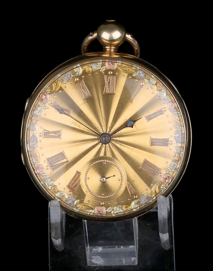 Reloj de Bolsillo Antiguo. 18K. Henry Sharples. Inglaterra, 1833