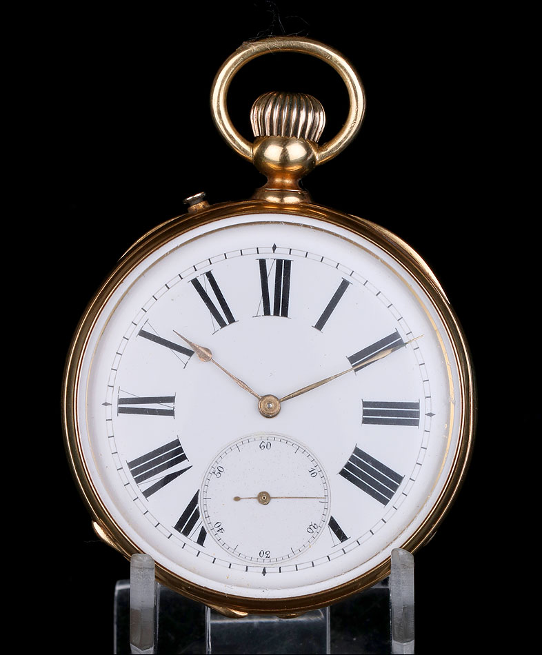 Antiguo Reloj de Bolsillo de Oro de 18K. Suiza circa 1900
