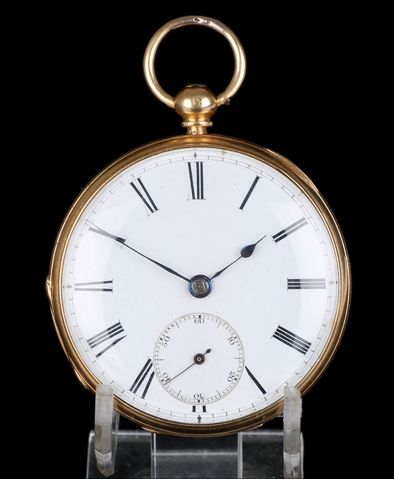 Antiguo reloj de bolsillo oro de 18K.  Buchanan. Escocia 1858