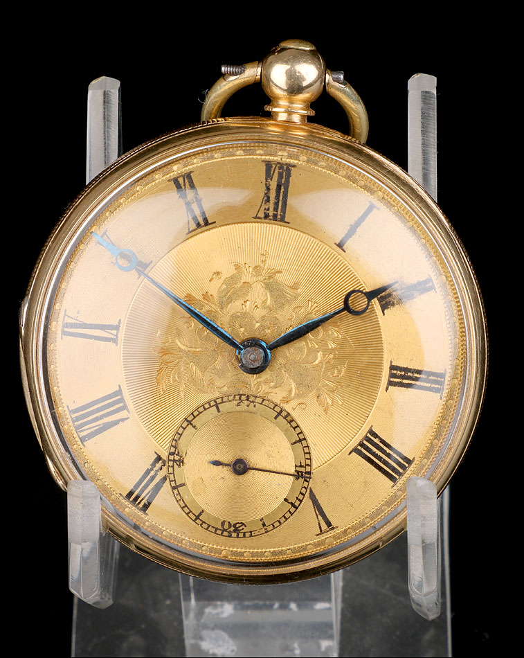 Reloj de Bolsillo Semi Catalino Antiguo, Oro 18K. Londres 1853