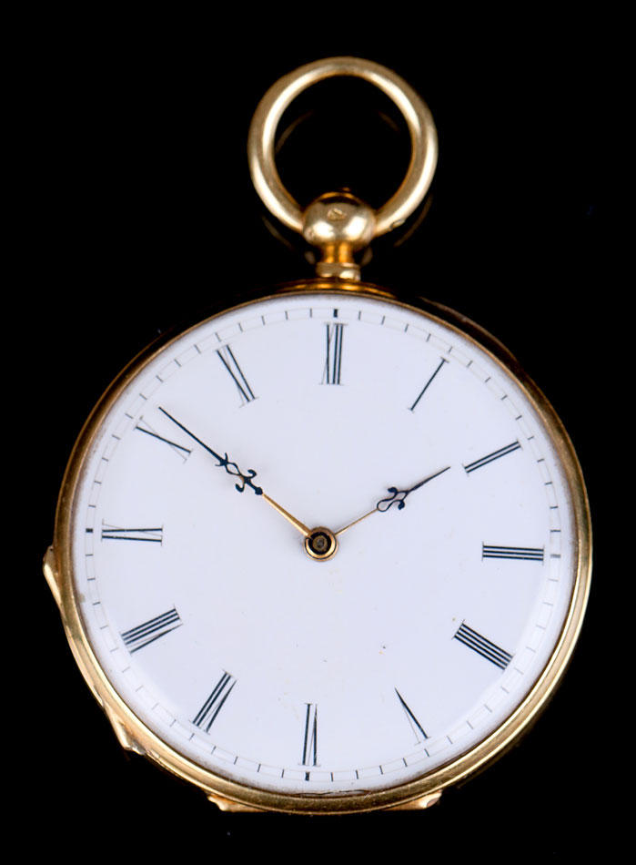 Antiguo Reloj Para Damas. Oro 18 K. Francia-Suiza, 1870