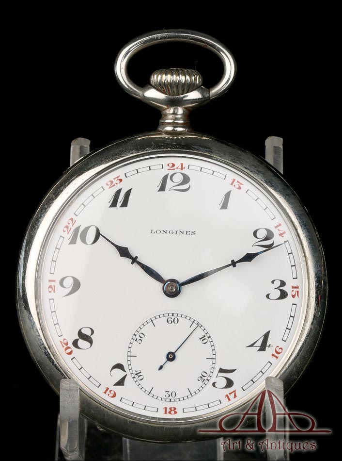 Antiguo Reloj de Bolsillo Longines.  Circa 1930