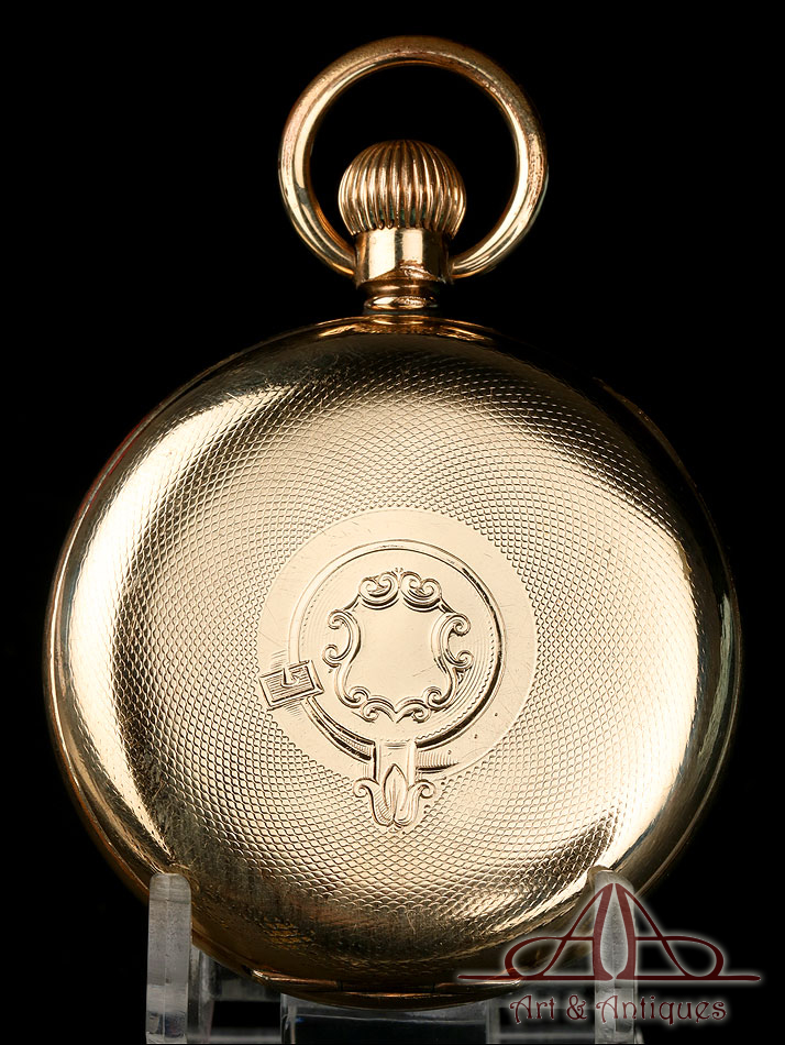 Reloj de Bolsillo Antiguo Chapado Oro. Nirvana International. Circa 1900
