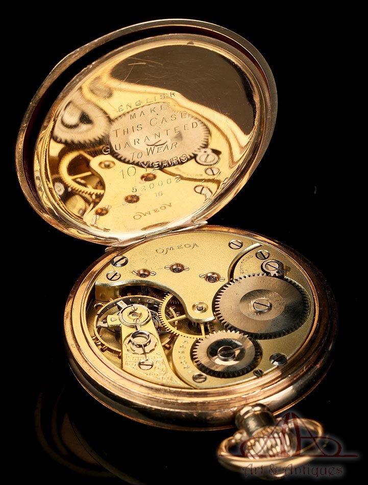 Reloj de Omega Antiguo. Chapado Oro. Suiza, Circa 1920