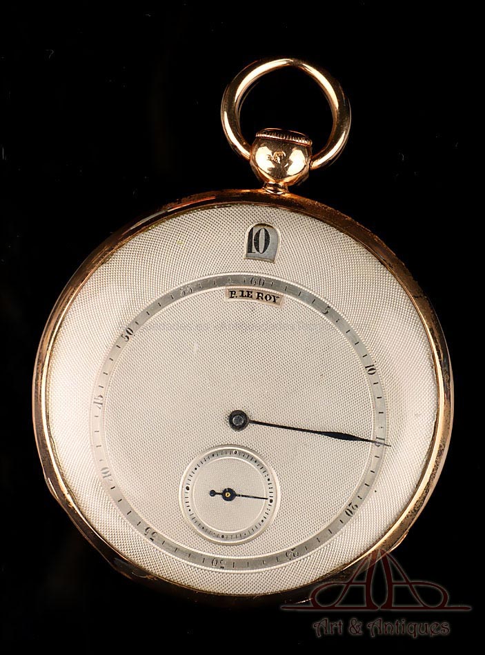 Reloj de Bolsillo Customizado P. Le Roy. Sonería de Cuartos. Francia, 1880