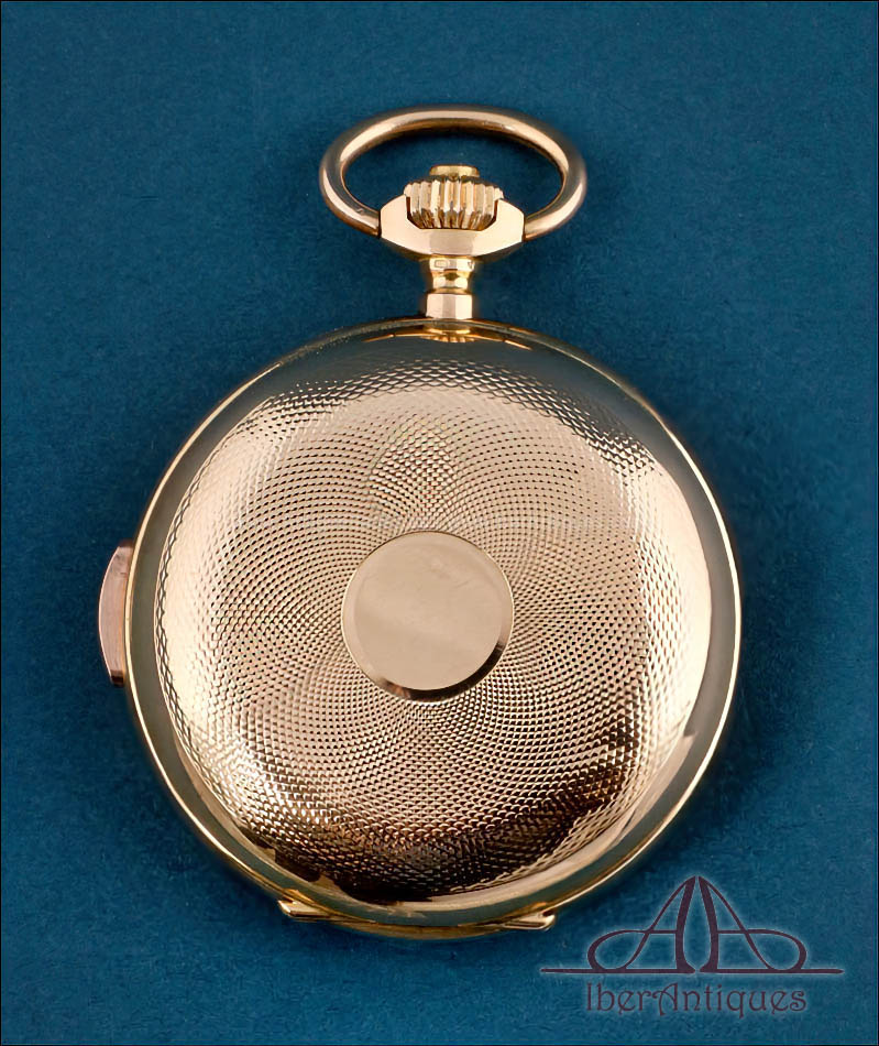 Antiguo Reloj de Bolsillo Le Phare con Repetición a Minutos de Oro 18K. Suiza ca.1900