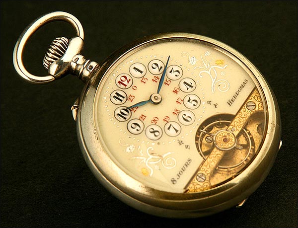 Reloj de Bolsillo 5 cm diámetro en RELOJES - TAPICES - ALMOHADILLAS