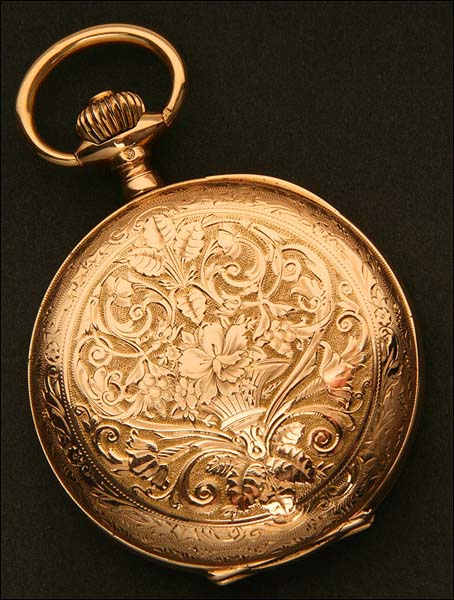 Transición fuego basura Reloj de Bolsillo Saboneta Suizo, Oro Macizo, año 1872-1902.