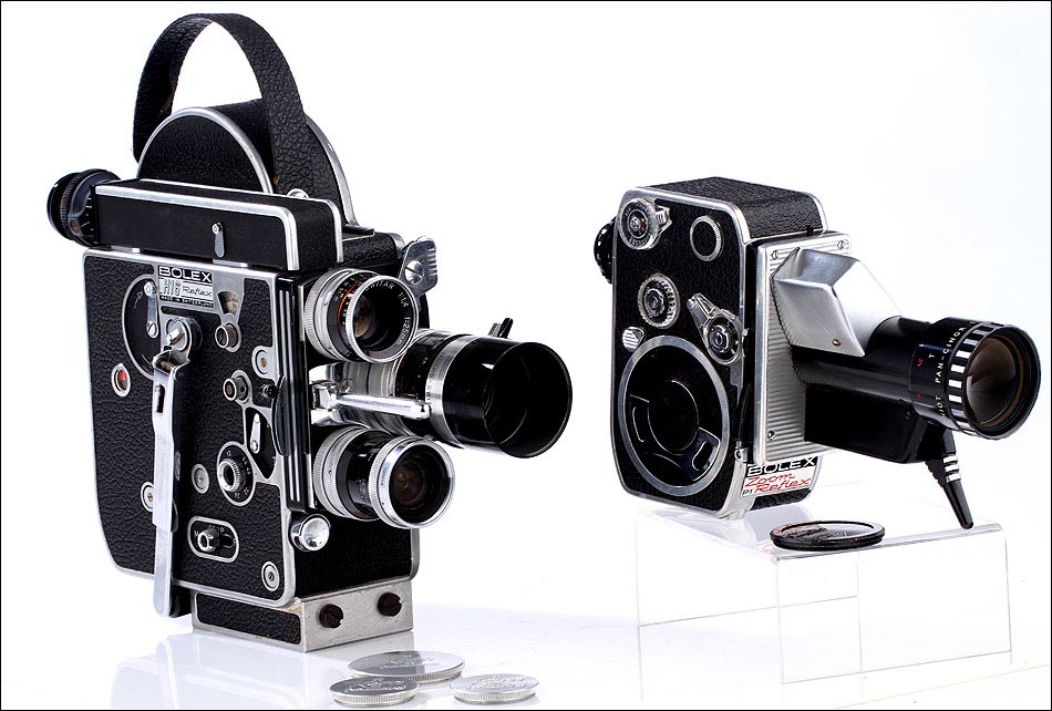 Bolex, H16 Rex 2,  P1 Zoom Reflex, filmadoras antiguas