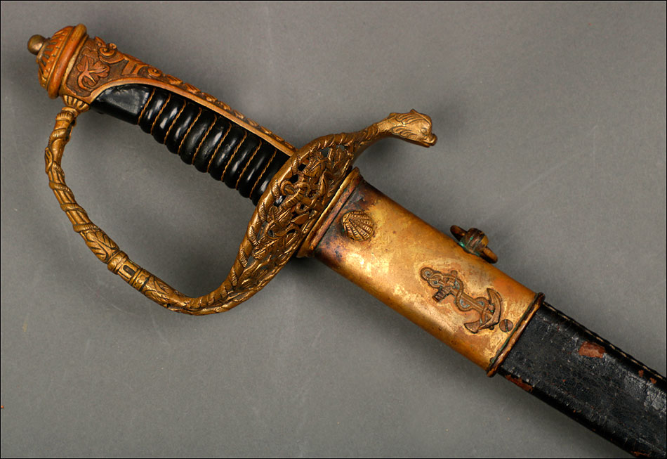 Espada Antigua de Oficial de Marina Francesa.