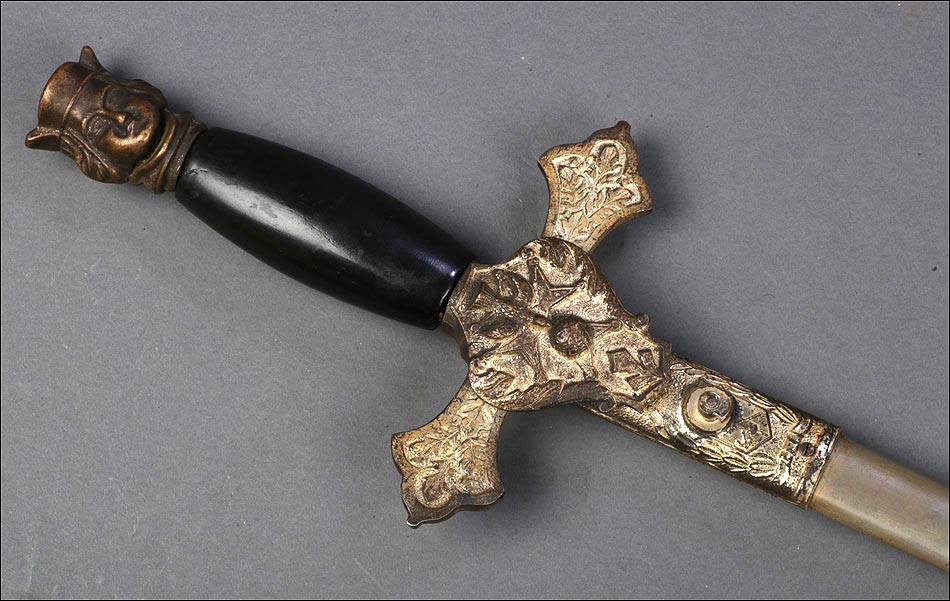 Antigua Espada Masónica Americana de los Caballeros de Colón. USA, Circa 1900
