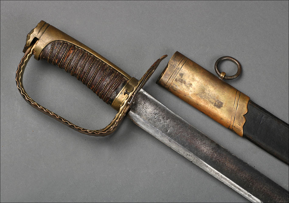 Rara Espada-Sable de Oficial Francés a Caballo. Época Revolucionaria. Francia, Circa 1790