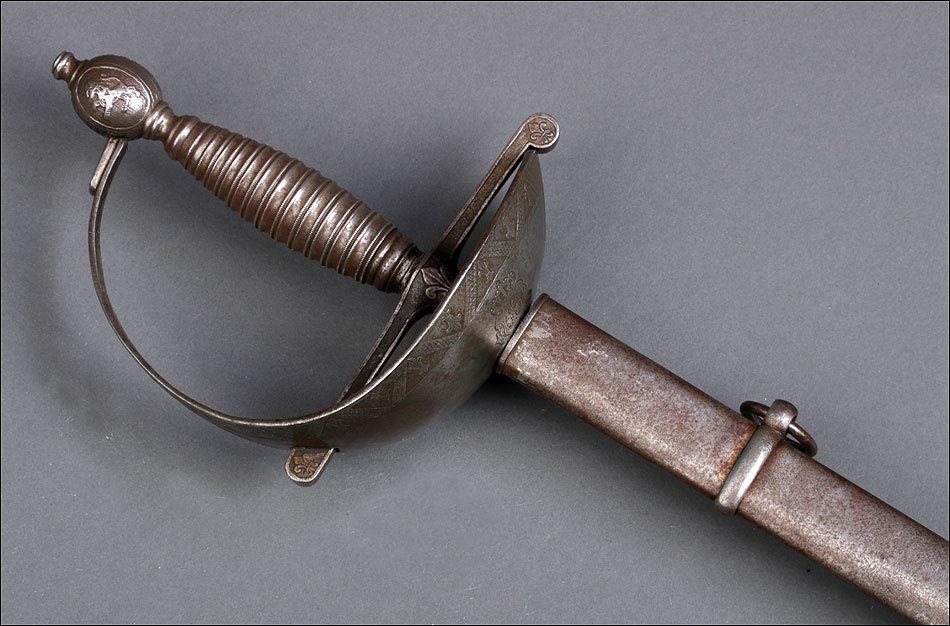 Espada de la Guardia del Real Cuerpo de Guardias Alabarderos Antigua. España, 1849