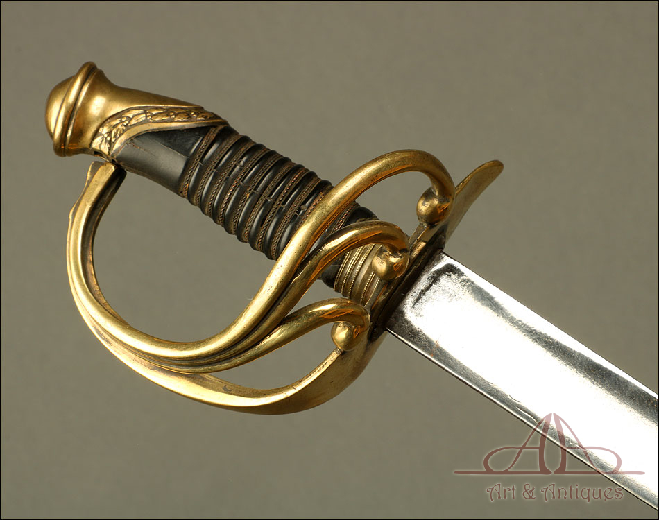 Antiguo Sable. Oficial de Artillería. España, 1842