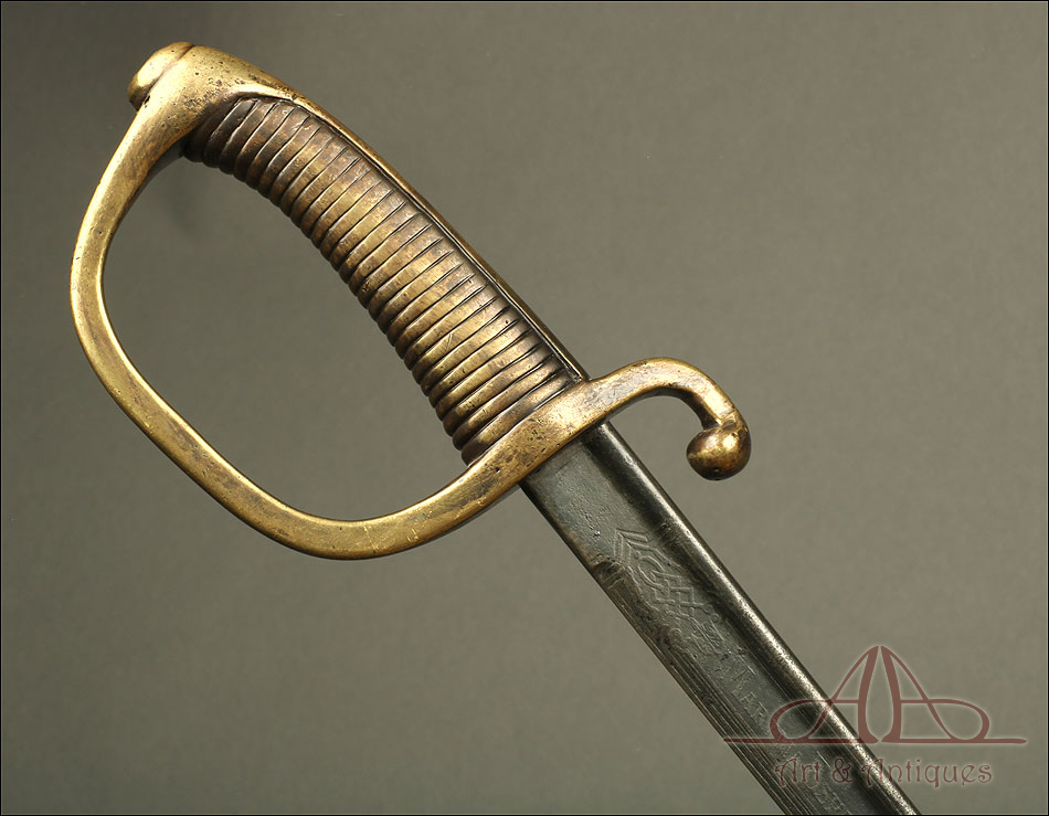 Antiguo Sable Briquet - Sable de Abordaje. Fechado 1880