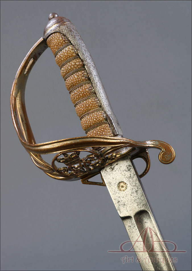 Antigua Espada de Oficial de Infantería Británica Mod. 1822.