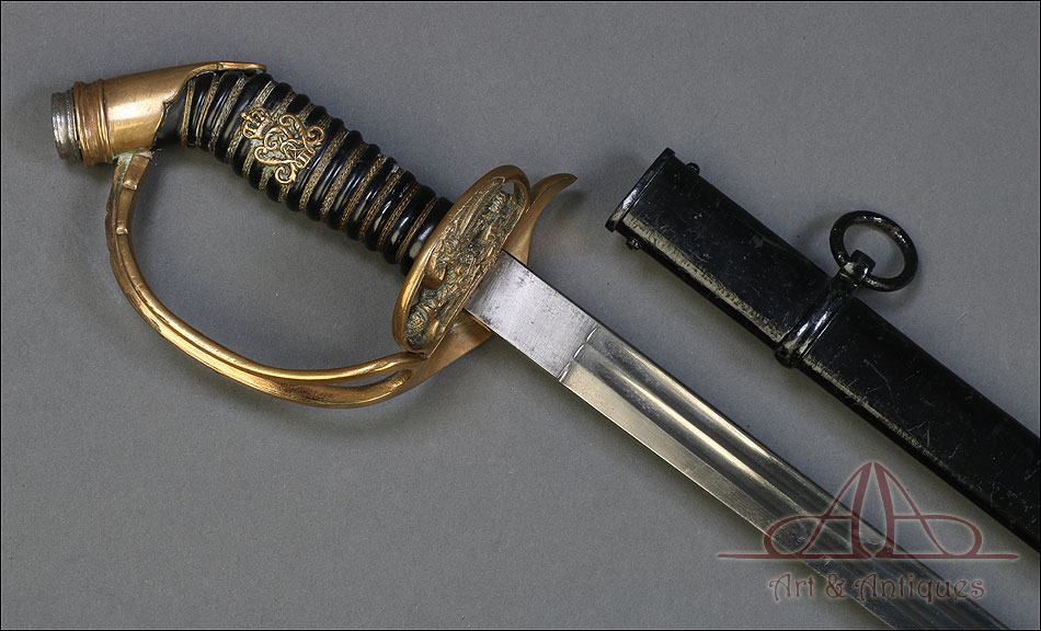Espada de Oficial de Infantería Prusiano, Modelo 1889. Prusia.