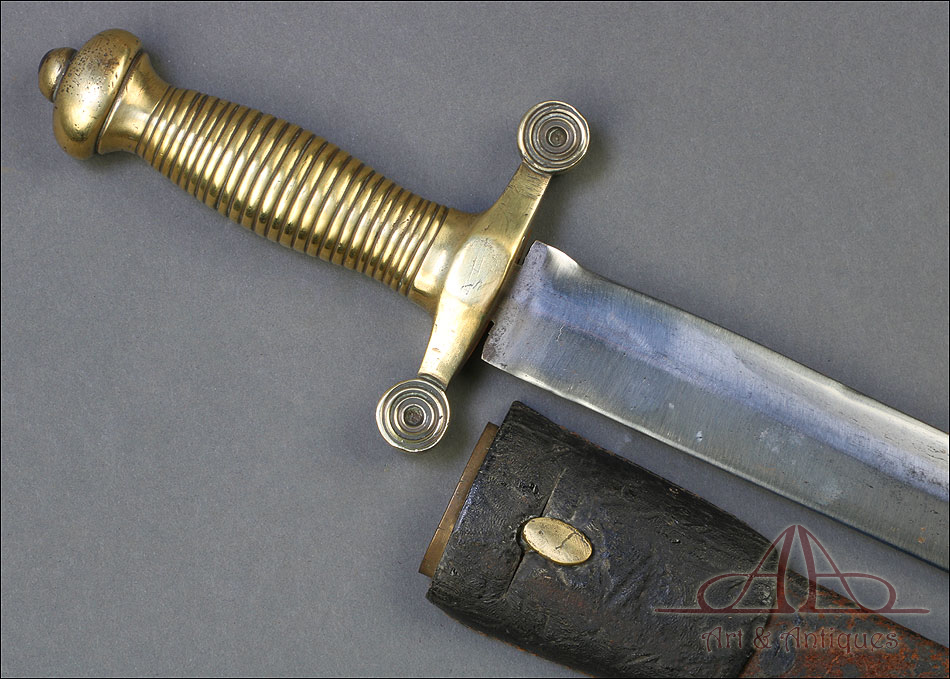 Antiguo Machete Francés Modelo 1855 de Zapador Bombero. Francia, 1860