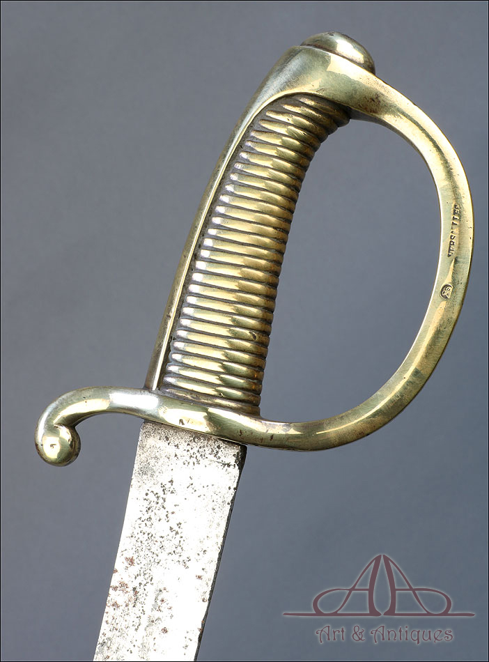 Sable Briquet Napoleónico Modelo AN XI. Francia, Circa 1810