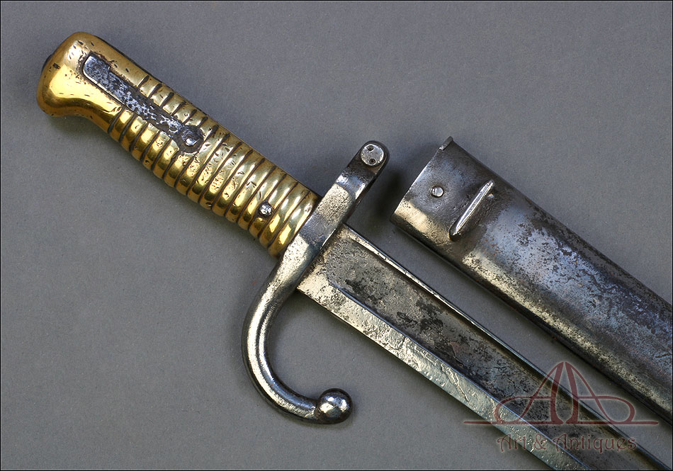 Espada Bayoneta Chassepot Francesa Mod. 1866. Francia, Circa 1870