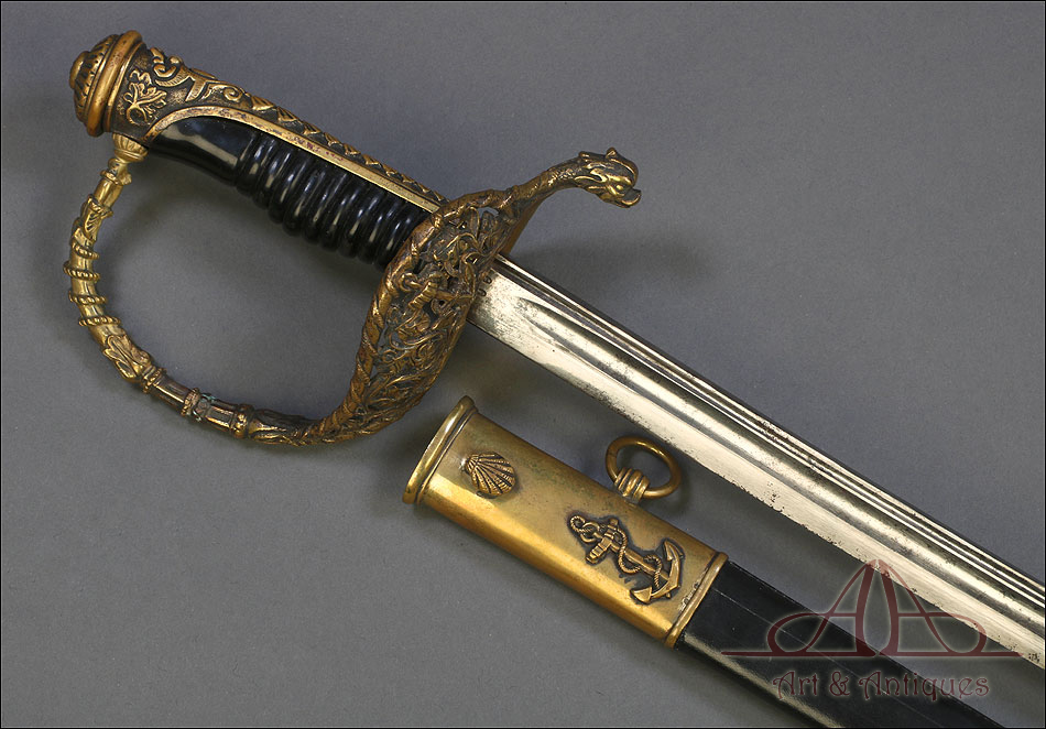 Espada para Oficial de Marina Francés, Mod. 1837. Francia