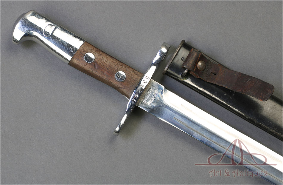 Bayoneta Suiza Schmidt-Rubin Modelo 1889. Suiza, Circa 1895