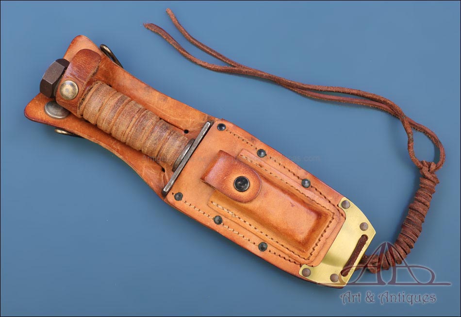 Antiguo Cuchillo de Supervivencia de Piloto. Vietnam. USA, 1971