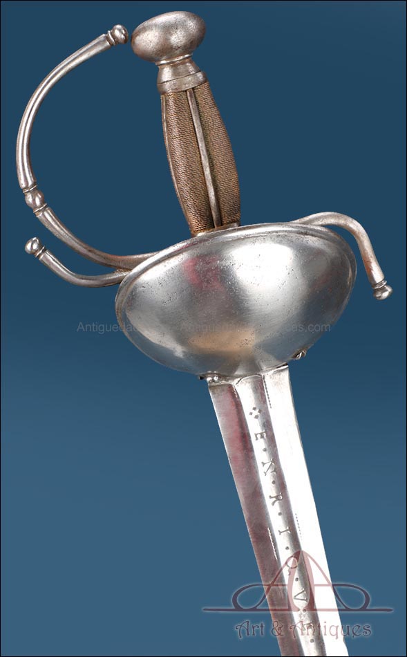Antigua Espada para Oficial de Caballería Mod. 1728.  España, Siglo XVIII