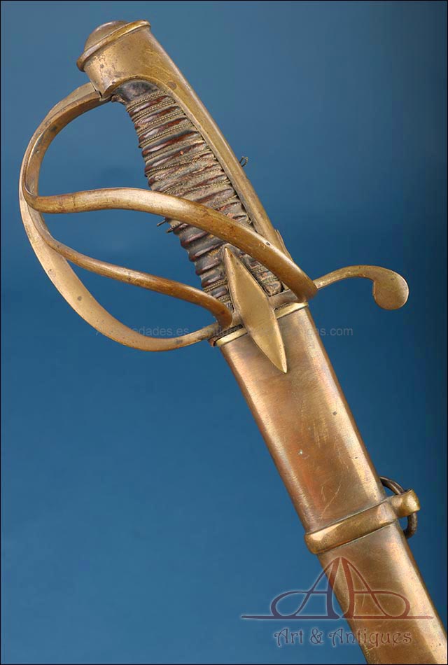 Rara Espada Antigua  Caballería de Línea. Guerra Independencia. España C. 1810